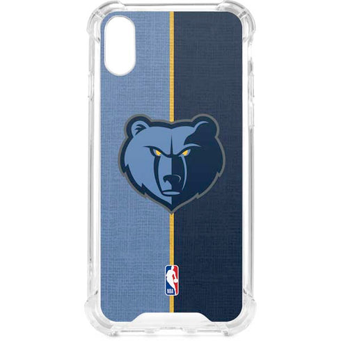 NBA Memphis Grizzlies Canvas iPhone XS Clear Case