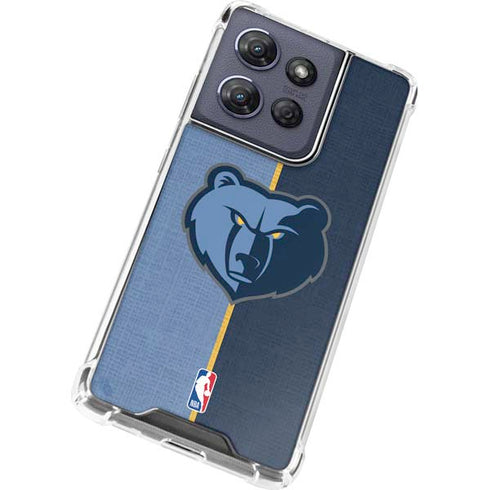NBA Memphis Grizzlies Canvas Moto G 5G (2025) Clear Case