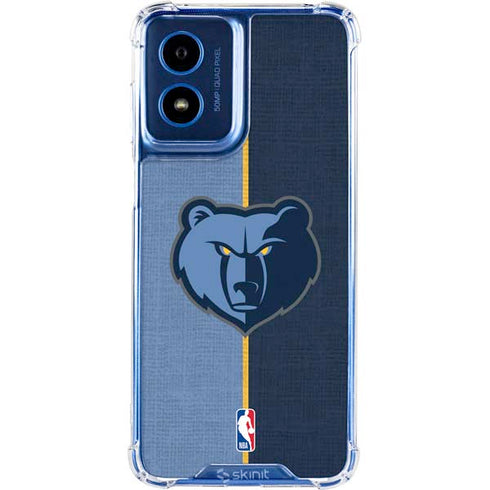 NBA Memphis Grizzlies Canvas Moto G 5G (2024) Clear Case