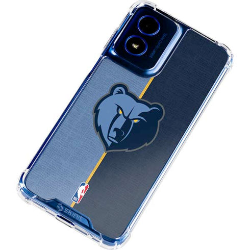 NBA Memphis Grizzlies Canvas Moto G 5G (2024) Clear Case
