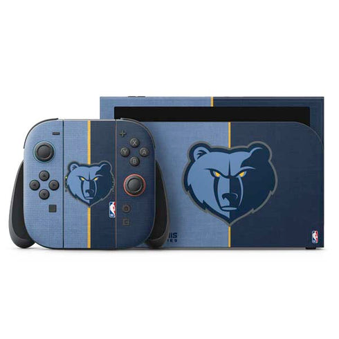 NBA Memphis Grizzlies Canvas Nintendo Skins