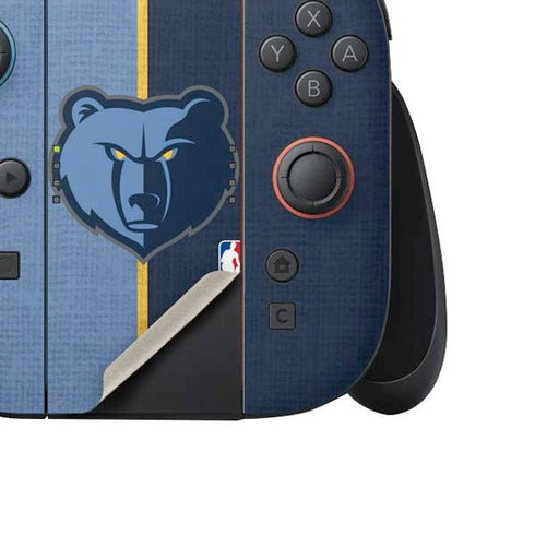 NBA Memphis Grizzlies Canvas Nintendo Switch 2 (2025) Joy-Con Controller Skin