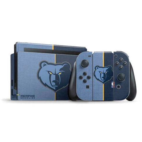 NBA Memphis Grizzlies Canvas Nintendo Skins