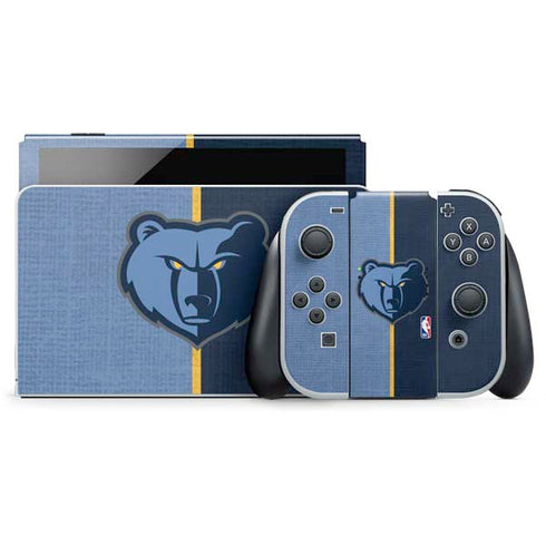 NBA Memphis Grizzlies Canvas Nintendo Skins