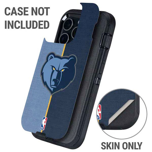 NBA Memphis Grizzlies Canvas Otterbox Defender iPhone Skin