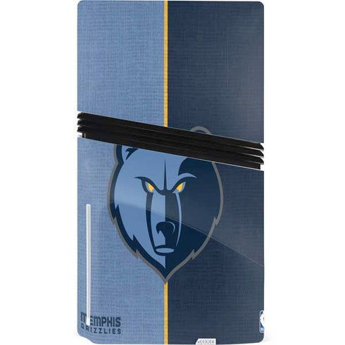 NBA Memphis Grizzlies Canvas PS5 Pro Disk Bundle Skin
