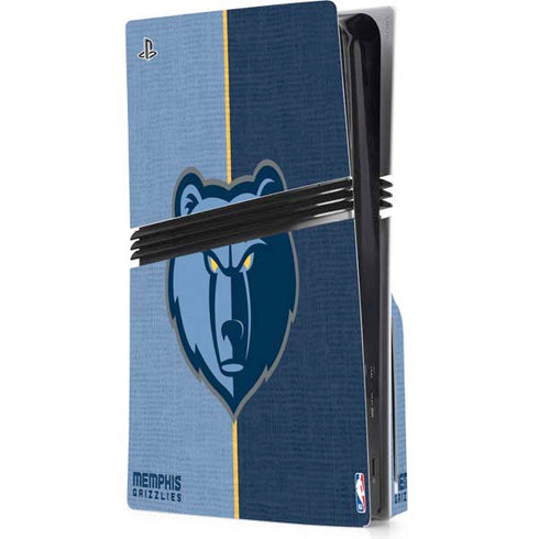 NBA Memphis Grizzlies Canvas PS5 Pro Disk Console Skin