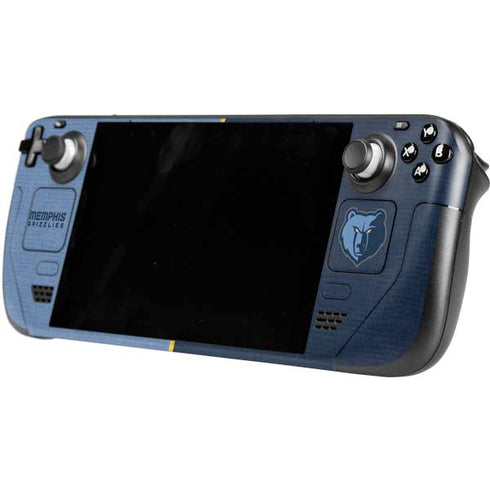 NBA Memphis Grizzlies Canvas Steam Deck Handheld Gaming Computer OLED Skin