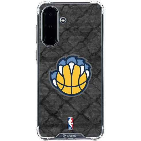 NBA Memphis Grizzlies Dark Rust Galaxy A36 5G Clear Case