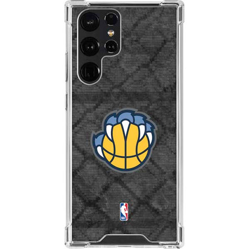 NBA Memphis Grizzlies Dark Rust Galaxy S23 Ultra Clear Case
