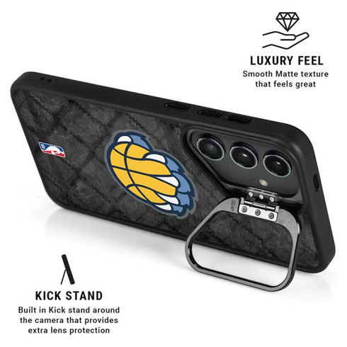 NBA Memphis Grizzlies Dark Rust Galaxy S25 Kickstand Case