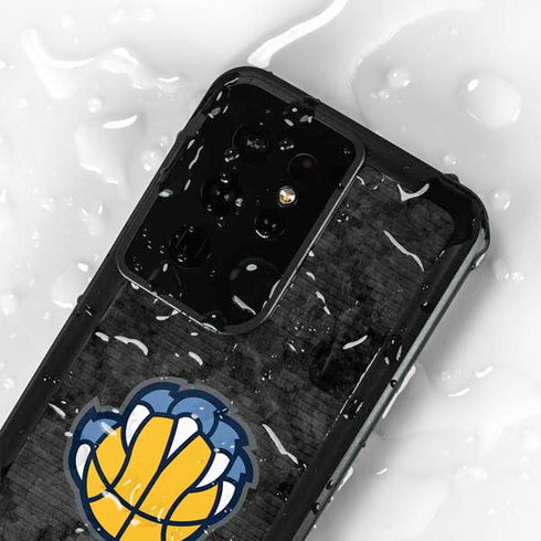NBA Memphis Grizzlies Dark Rust Galaxy S24 Ultra Waterproof Case