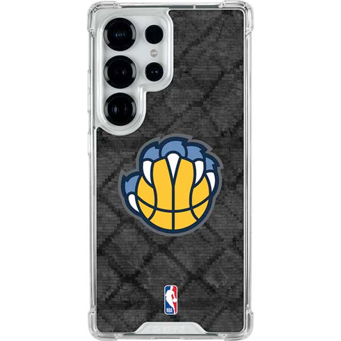 NBA Memphis Grizzlies Dark Rust Galaxy S25 Ultra Clear Case