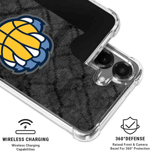 NBA Memphis Grizzlies Dark Rust Galaxy S26 Clear Case