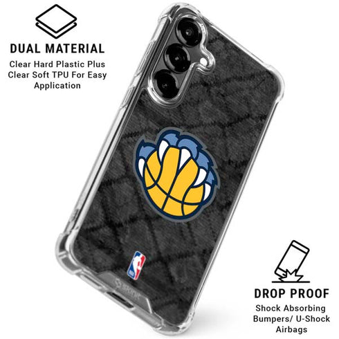 NBA Memphis Grizzlies Dark Rust Galaxy S26 Plus Clear Case