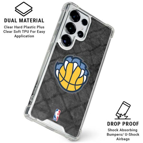 NBA Memphis Grizzlies Dark Rust Galaxy S26 Ultra Clear Case