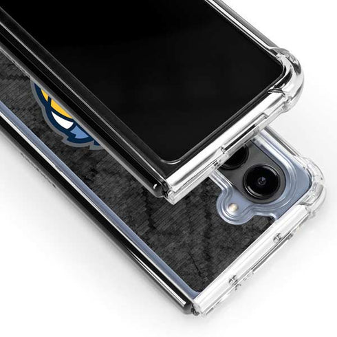 NBA Memphis Grizzlies Dark Rust Galaxy Z Fold5 5G Clear Case