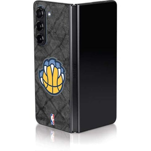 NBA Memphis Grizzlies Dark Rust Galaxy Z Fold5 5G Skin