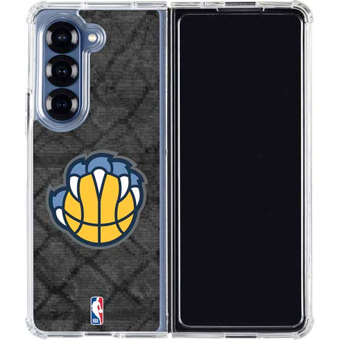 NBA Memphis Grizzlies Dark Rust Galaxy Z Fold6 Clear Case