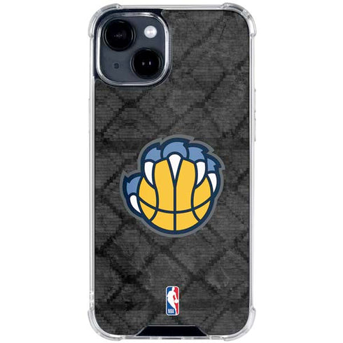NBA Memphis Grizzlies Dark Rust iPhone 15 Clear Case