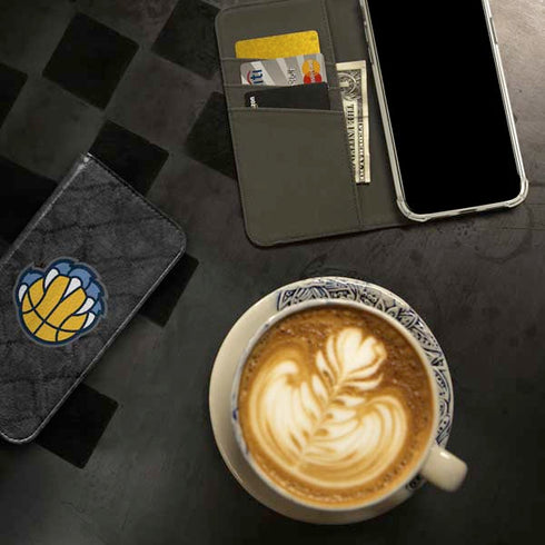 NBA Memphis Grizzlies Dark Rust iPhone 15 Pro Max Folio Case