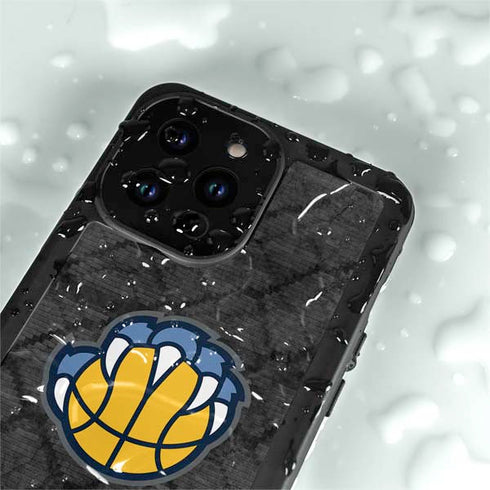NBA Memphis Grizzlies Dark Rust iPhone 15 Pro Waterproof Case