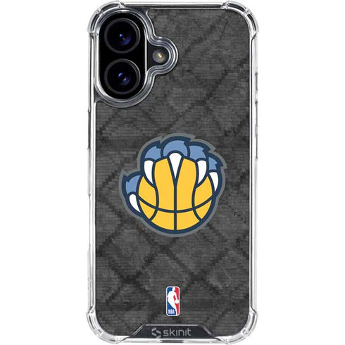 NBA Memphis Grizzlies Dark Rust iPhone 16 Plus Clear Case