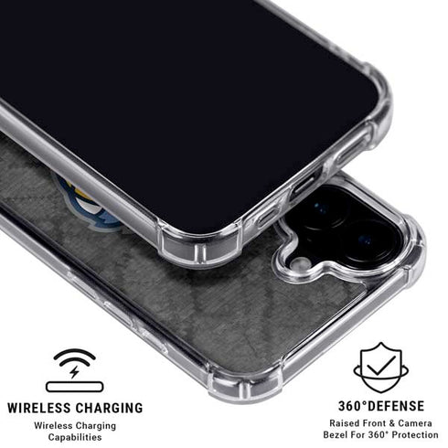 NBA Memphis Grizzlies Dark Rust iPhone 16 Plus Clear Case