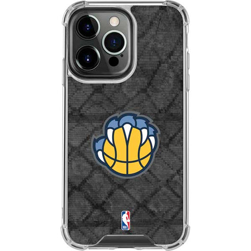 NBA Memphis Grizzlies Dark Rust iPhone 16 Pro Clear Case