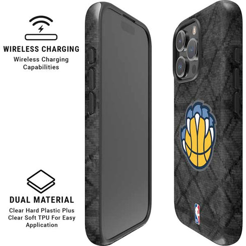NBA Memphis Grizzlies Dark Rust iPhone 16 Pro Magsafe Impact Case