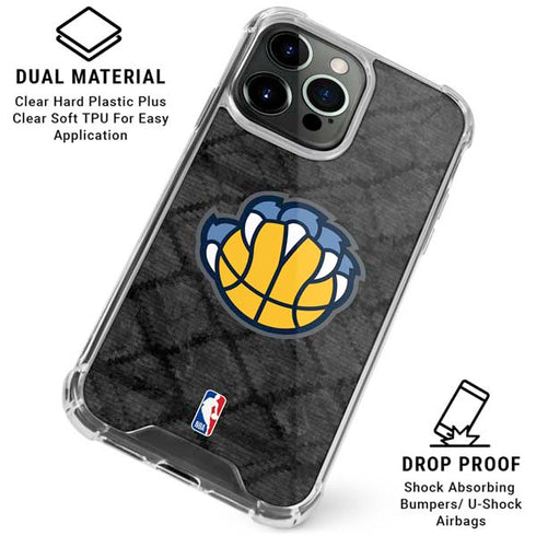 NBA Memphis Grizzlies Dark Rust iPhone 16 Pro Max Clear Case