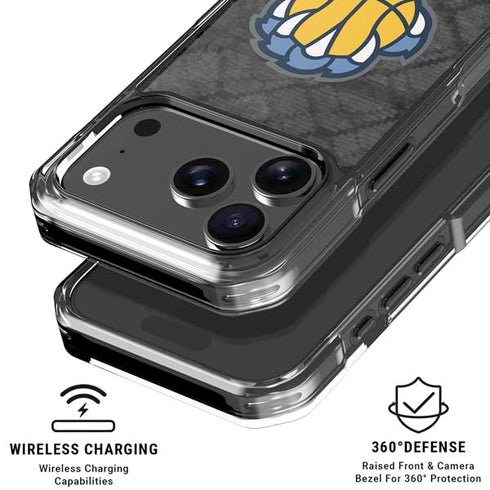 NBA Memphis Grizzlies Dark Rust iPhone 18 Pro Clear Case