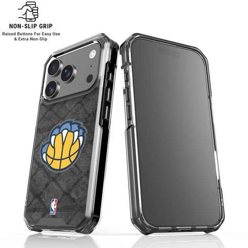 NBA Memphis Grizzlies Dark Rust iPhone 18 Pro Clear Case