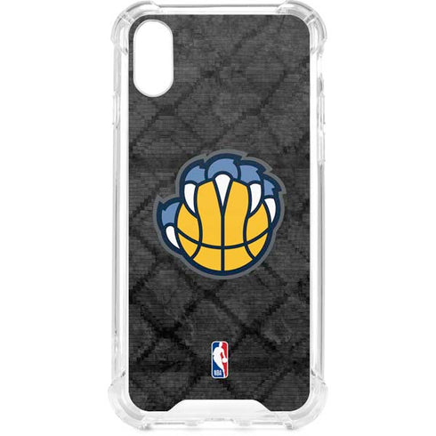 NBA Memphis Grizzlies Dark Rust iPhone XS Clear Case