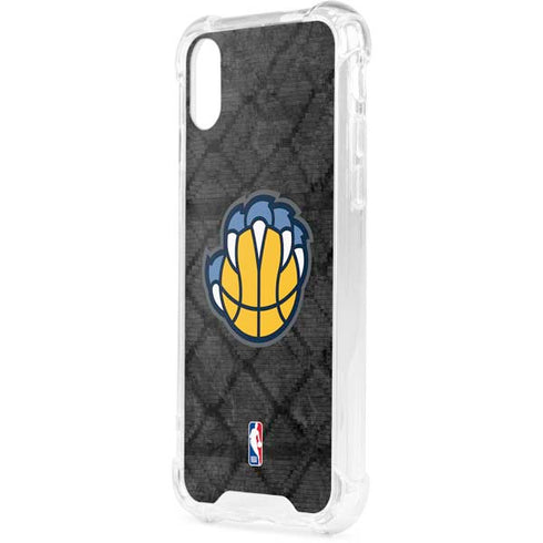 NBA Memphis Grizzlies Dark Rust iPhone XS Clear Case
