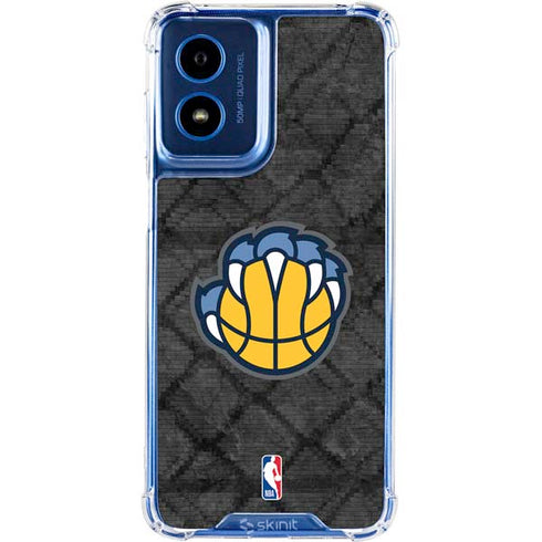 NBA Memphis Grizzlies Dark Rust Moto G 5G (2024) Clear Case