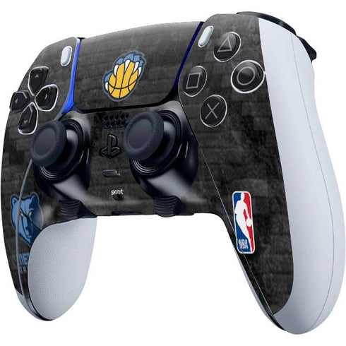 NBA Memphis Grizzlies Dark Rust PS5 DualSense Edge Pro Controller Skin