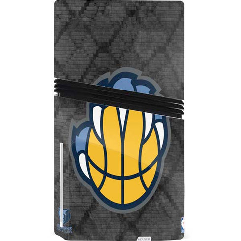 NBA Memphis Grizzlies Dark Rust PS5 Pro Disk Console Skin