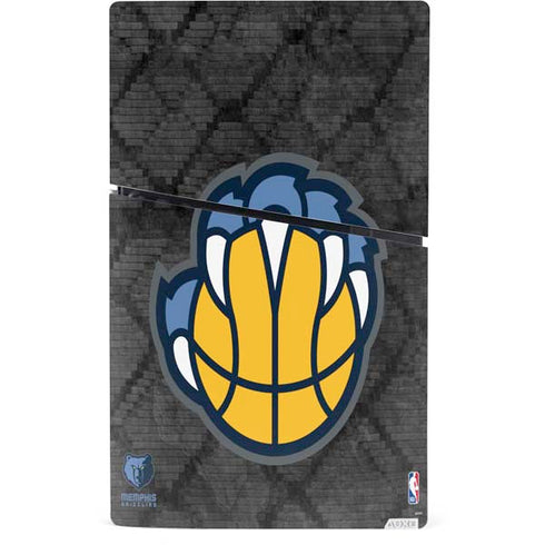NBA Memphis Grizzlies Dark Rust PS5 Slim Digital Edition Console Skin