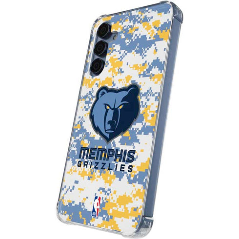 NBA Memphis Grizzlies Digi Camo Galaxy A35 5G Clear Case