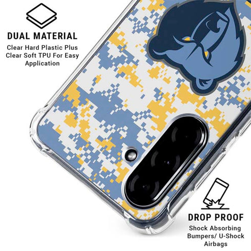 NBA Memphis Grizzlies Digi Camo Galaxy A36 5G Clear Case