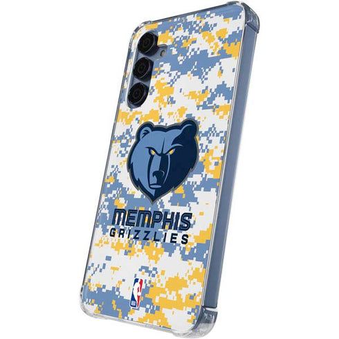 NBA Memphis Grizzlies Digi Camo Galaxy A55 5G Clear Case