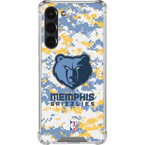 NBA Memphis Grizzlies Digi Camo Galaxy S24 FE Clear Case
