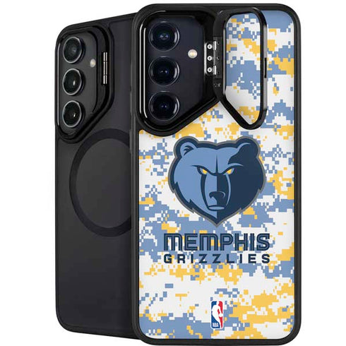 NBA Memphis Grizzlies Digi Camo Galaxy S24 Plus Kickstand Case