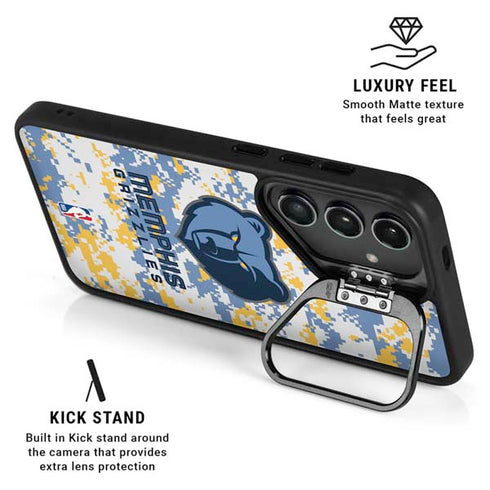 NBA Memphis Grizzlies Digi Camo Galaxy S24 Plus Kickstand Case