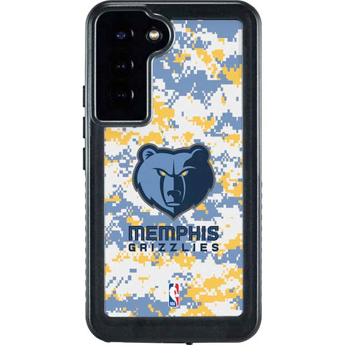 NBA Memphis Grizzlies Digi Camo Galaxy S24 Plus Waterproof Case