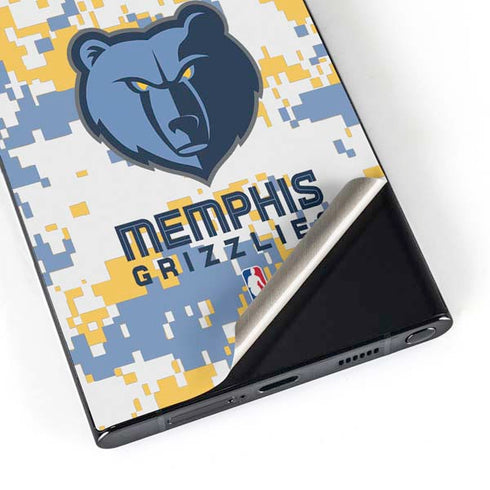 NBA Memphis Grizzlies Digi Camo Galaxy S24 Ultra Skin