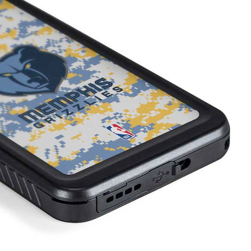 NBA Memphis Grizzlies Digi Camo Galaxy S24 Waterproof Case
