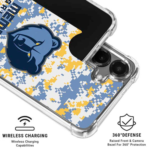 NBA Memphis Grizzlies Digi Camo Galaxy S26 Clear Case
