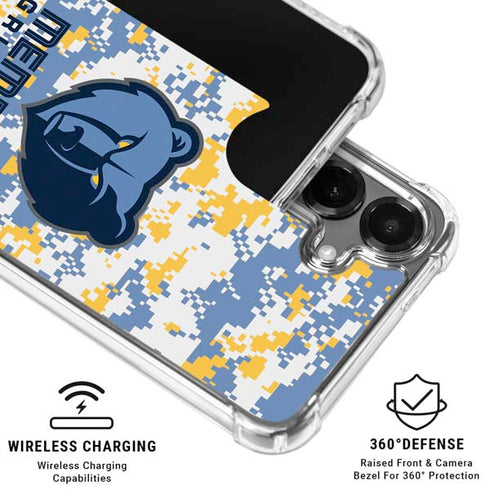NBA Memphis Grizzlies Digi Camo Galaxy S26 Plus Clear Case